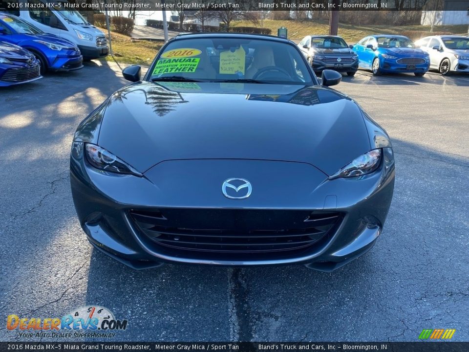 2016 Mazda MX-5 Miata Grand Touring Roadster Meteor Gray Mica / Sport Tan Photo #3