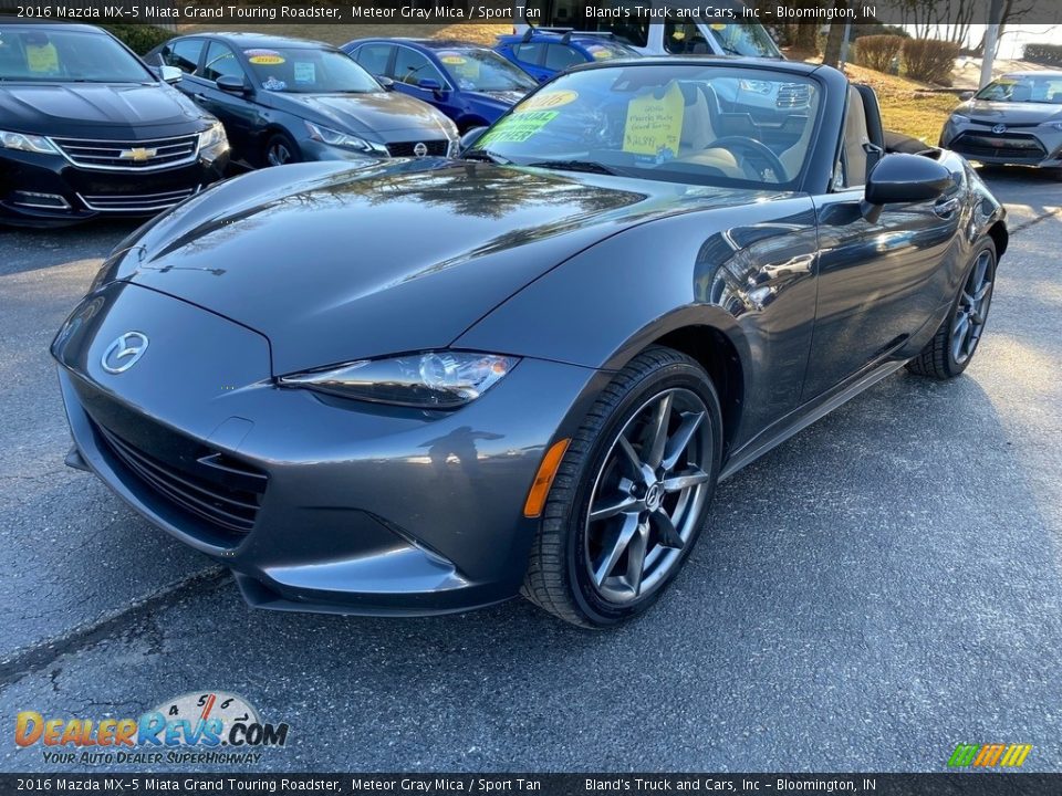 2016 Mazda MX-5 Miata Grand Touring Roadster Meteor Gray Mica / Sport Tan Photo #10