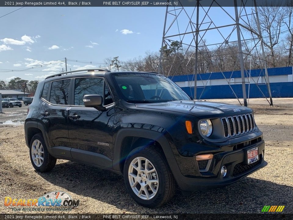 2021 Jeep Renegade Limited 4x4 Black / Black Photo #1