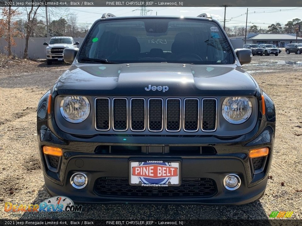 2021 Jeep Renegade Limited 4x4 Black / Black Photo #3