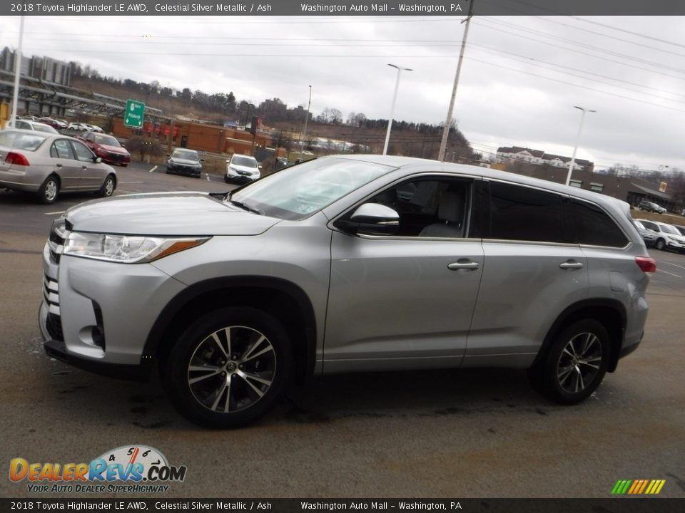 2018 Toyota Highlander LE AWD Celestial Silver Metallic / Ash Photo #6