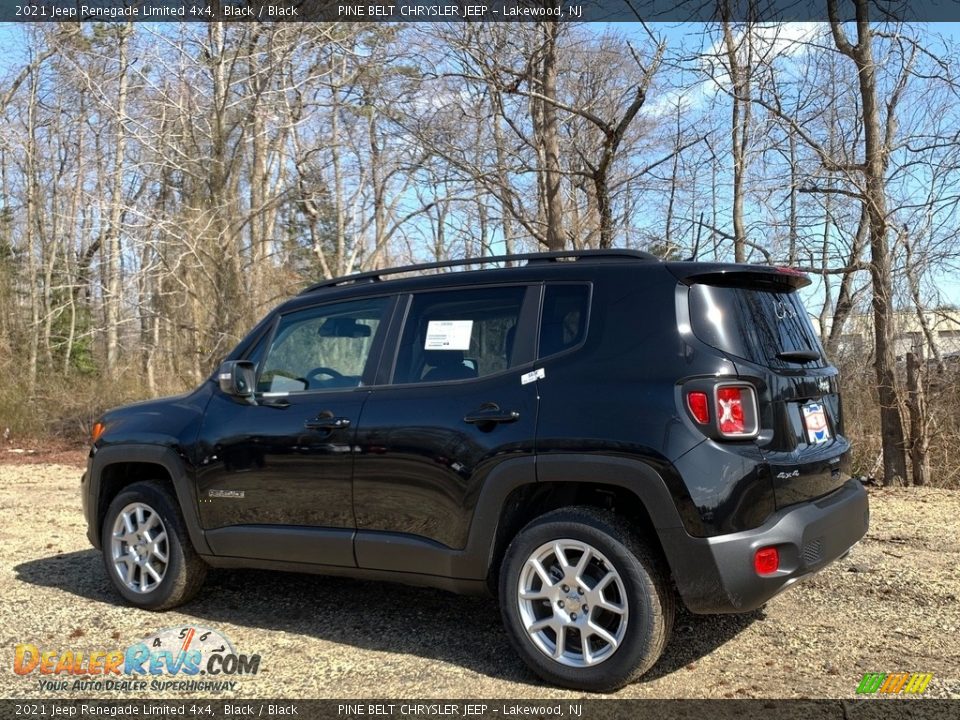 2021 Jeep Renegade Limited 4x4 Black / Black Photo #6