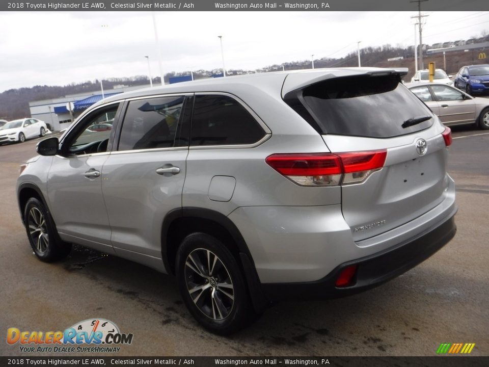 2018 Toyota Highlander LE AWD Celestial Silver Metallic / Ash Photo #7