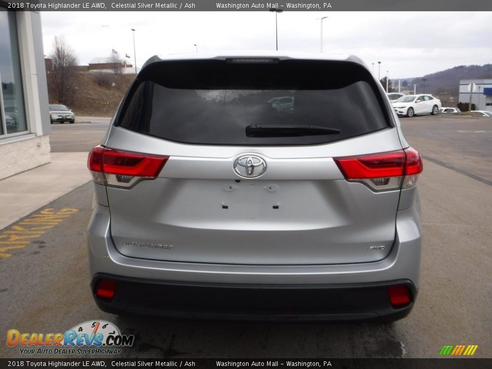 2018 Toyota Highlander LE AWD Celestial Silver Metallic / Ash Photo #8