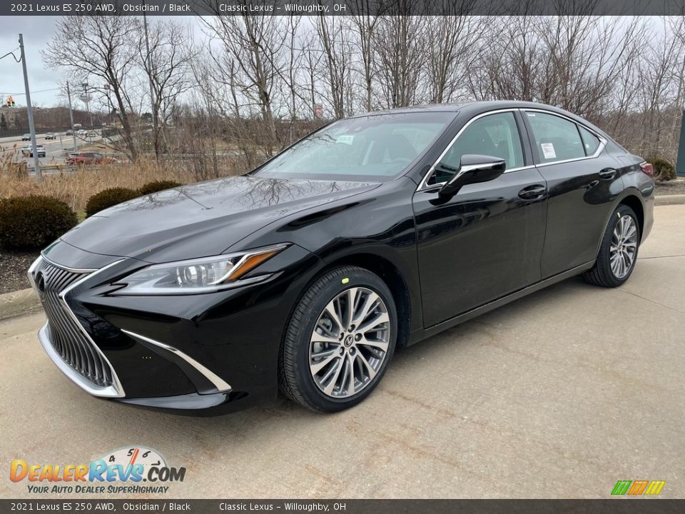 2021 Lexus ES 250 AWD Obsidian / Black Photo #1