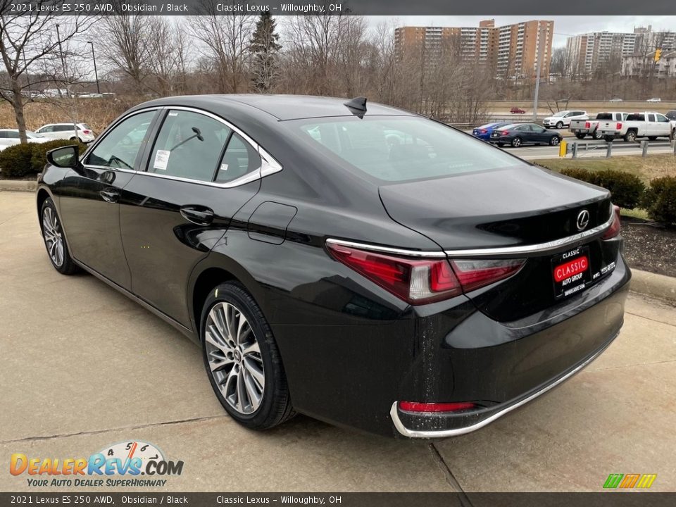 2021 Lexus ES 250 AWD Obsidian / Black Photo #4