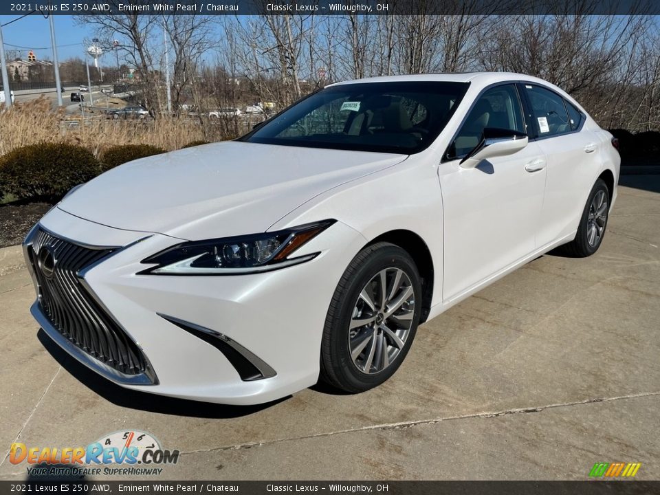 2021 Lexus ES 250 AWD Eminent White Pearl / Chateau Photo #1