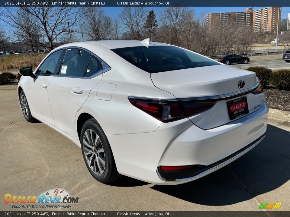 2021 Lexus ES 250 AWD Eminent White Pearl / Chateau Photo #4