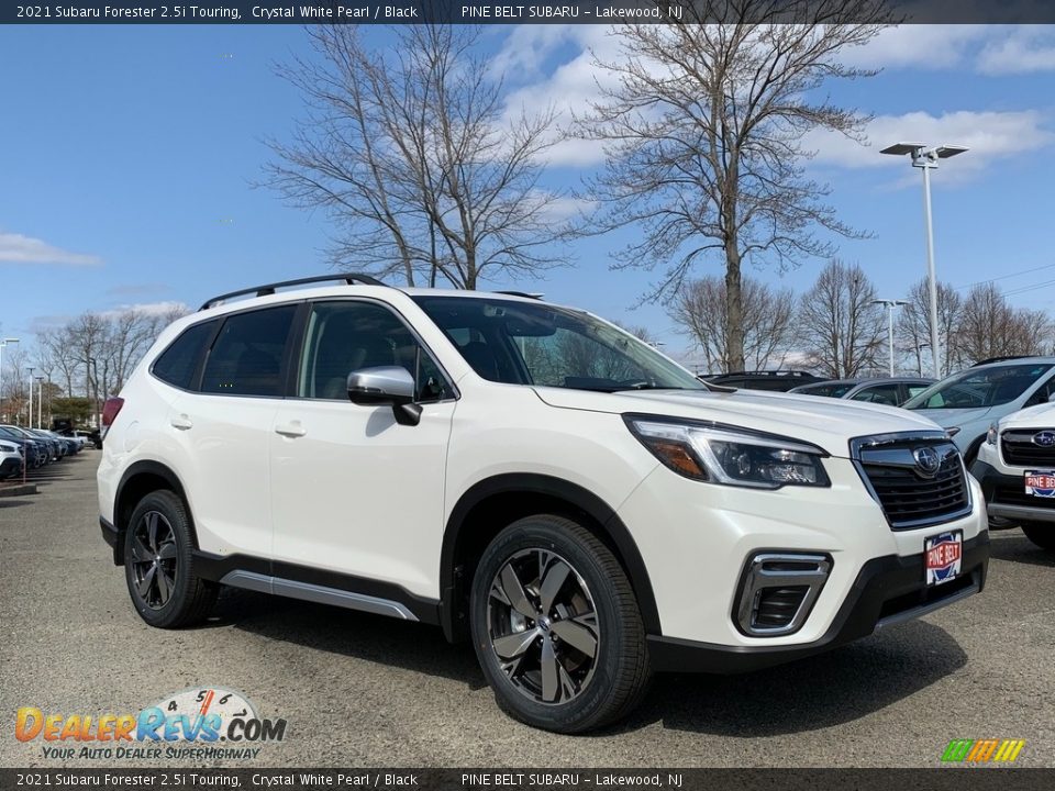 2021 Subaru Forester 2.5i Touring Crystal White Pearl / Black Photo #1