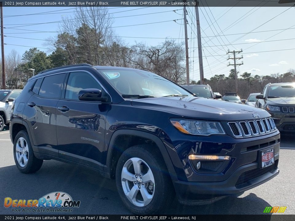 2021 Jeep Compass Latitude 4x4 Jazz Blue Pearl / Black Photo #1
