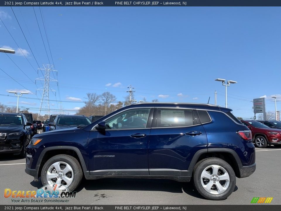 2021 Jeep Compass Latitude 4x4 Jazz Blue Pearl / Black Photo #4
