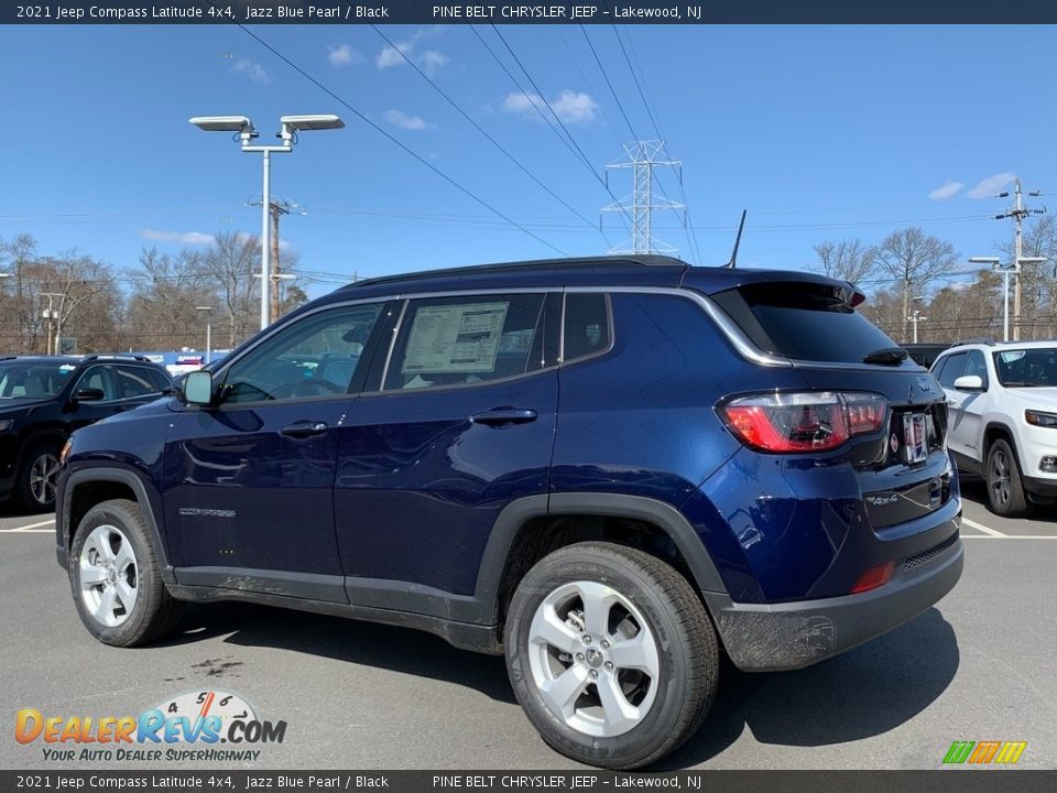 2021 Jeep Compass Latitude 4x4 Jazz Blue Pearl / Black Photo #6