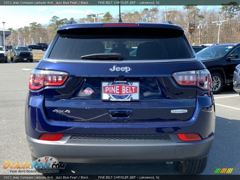 2021 Jeep Compass Latitude 4x4 Jazz Blue Pearl / Black Photo #7