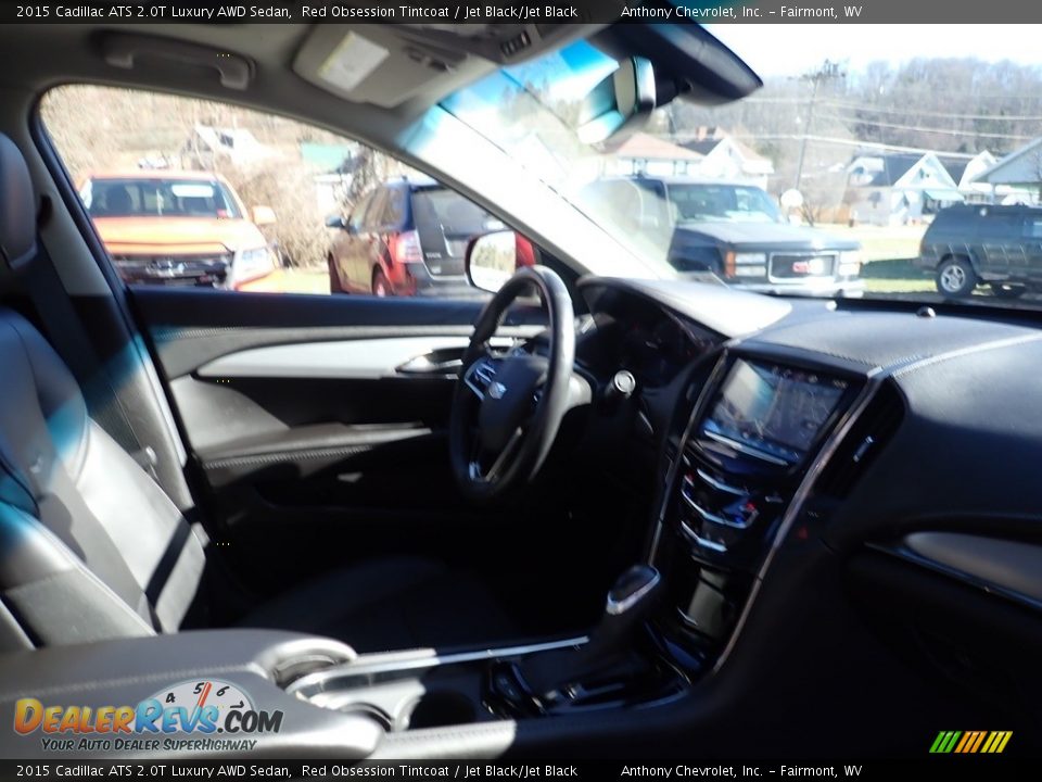 2015 Cadillac ATS 2.0T Luxury AWD Sedan Red Obsession Tintcoat / Jet Black/Jet Black Photo #11