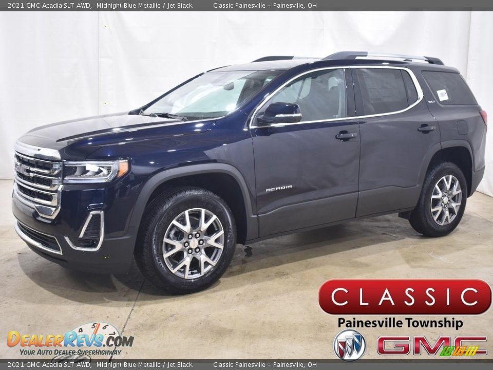 2021 GMC Acadia SLT AWD Midnight Blue Metallic / Jet Black Photo #1