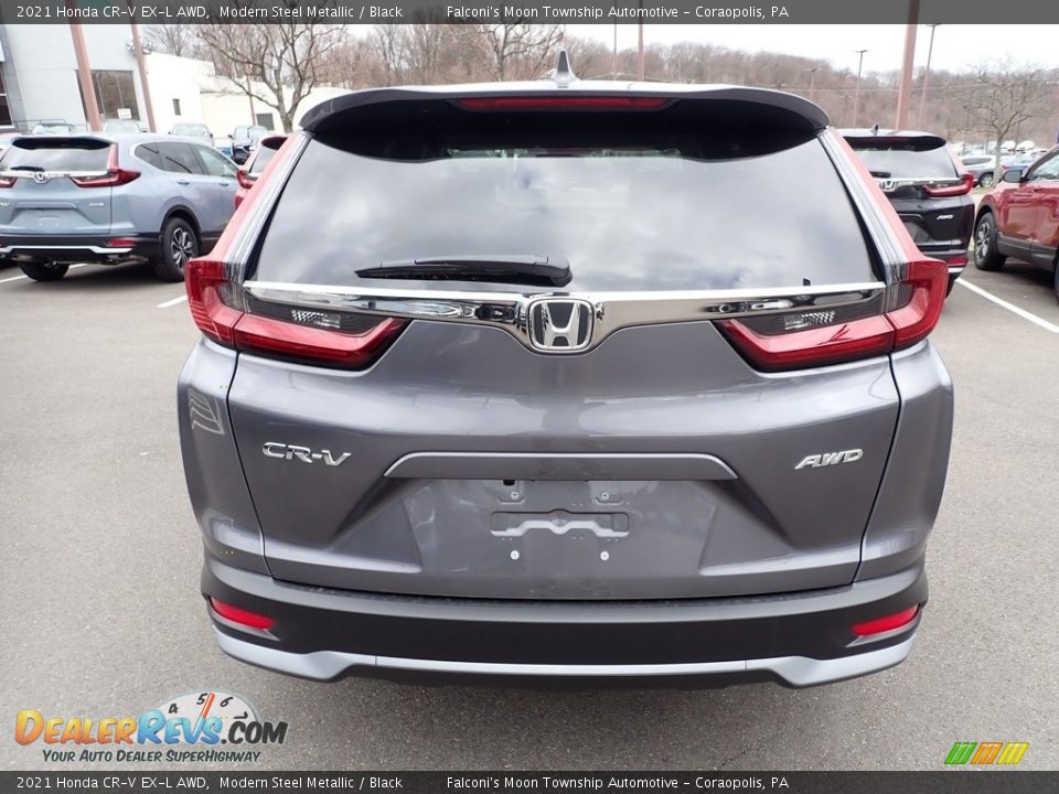 2021 Honda CR-V EX-L AWD Modern Steel Metallic / Black Photo #3