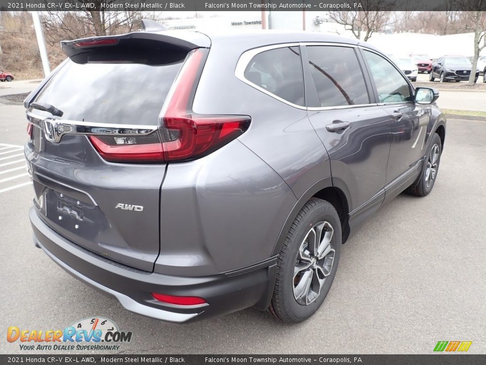 2021 Honda CR-V EX-L AWD Modern Steel Metallic / Black Photo #4