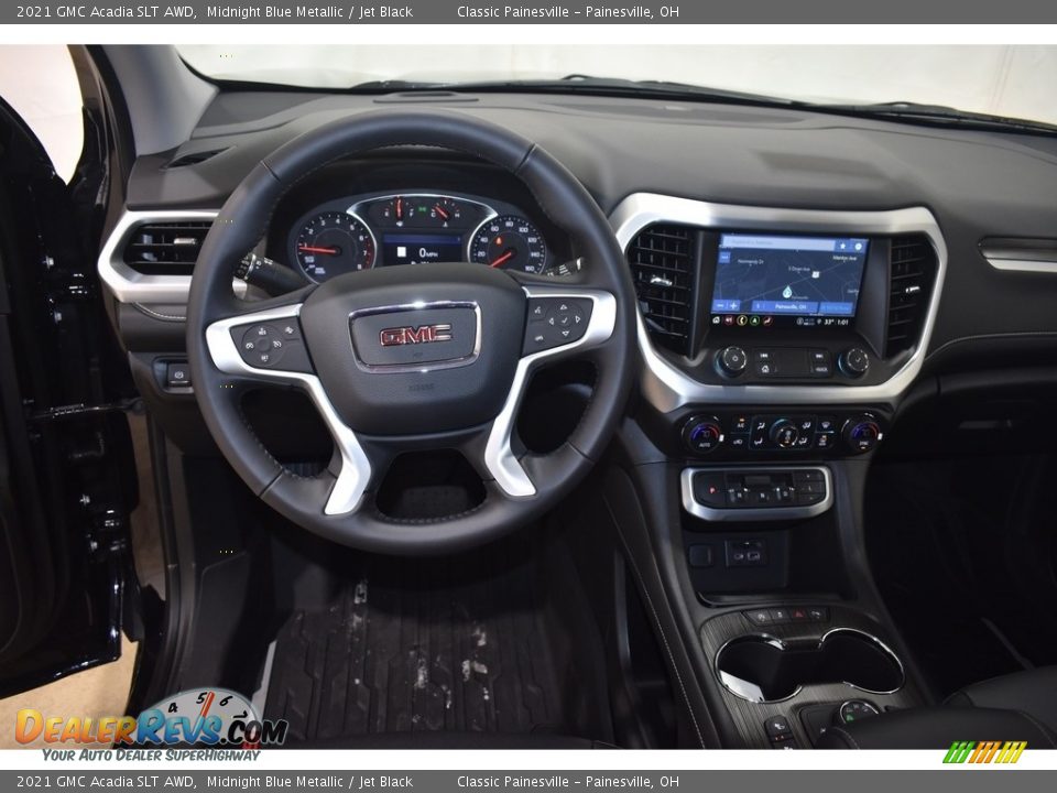 2021 GMC Acadia SLT AWD Midnight Blue Metallic / Jet Black Photo #10