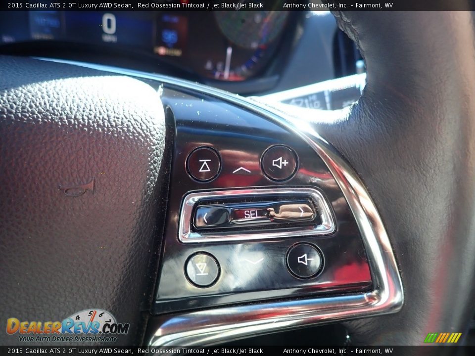 2015 Cadillac ATS 2.0T Luxury AWD Sedan Red Obsession Tintcoat / Jet Black/Jet Black Photo #21