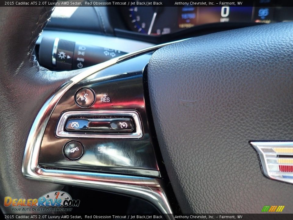 2015 Cadillac ATS 2.0T Luxury AWD Sedan Red Obsession Tintcoat / Jet Black/Jet Black Photo #22