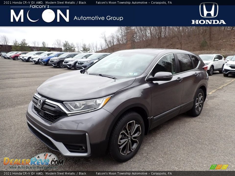 2021 Honda CR-V EX AWD Modern Steel Metallic / Black Photo #1