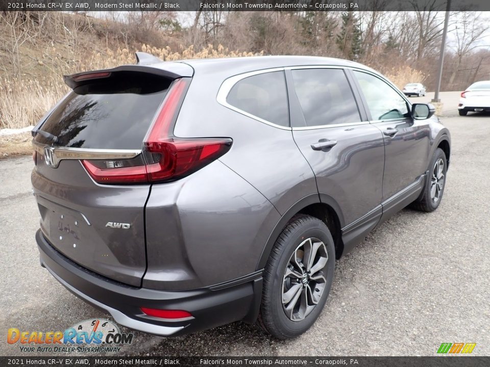 2021 Honda CR-V EX AWD Modern Steel Metallic / Black Photo #4