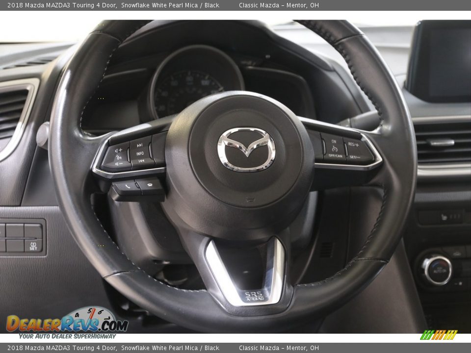 2018 Mazda MAZDA3 Touring 4 Door Snowflake White Pearl Mica / Black Photo #7
