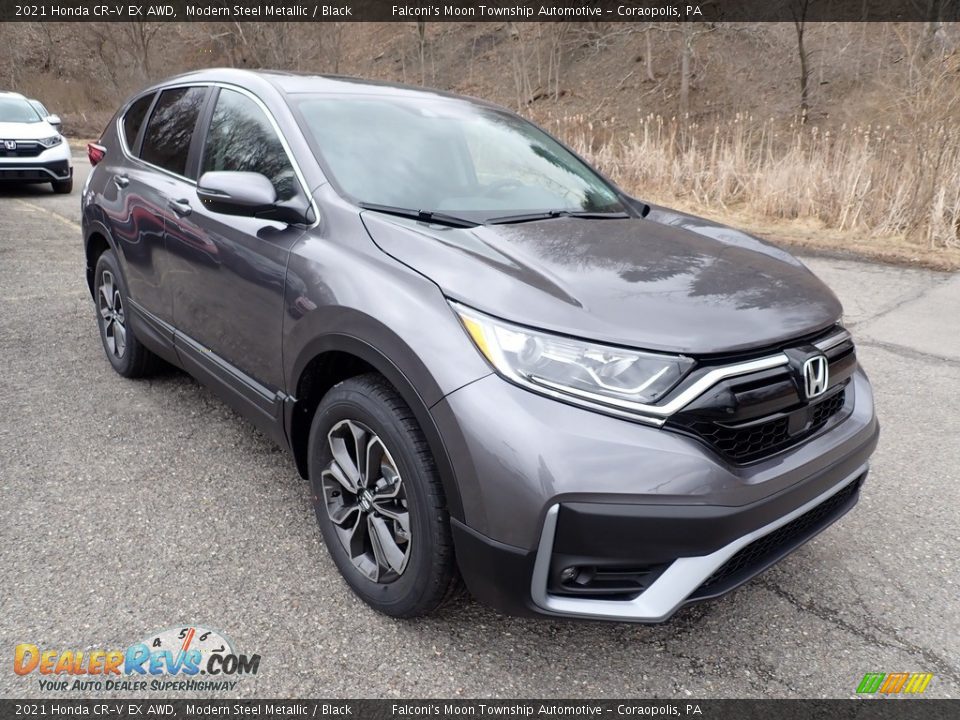 2021 Honda CR-V EX AWD Modern Steel Metallic / Black Photo #5