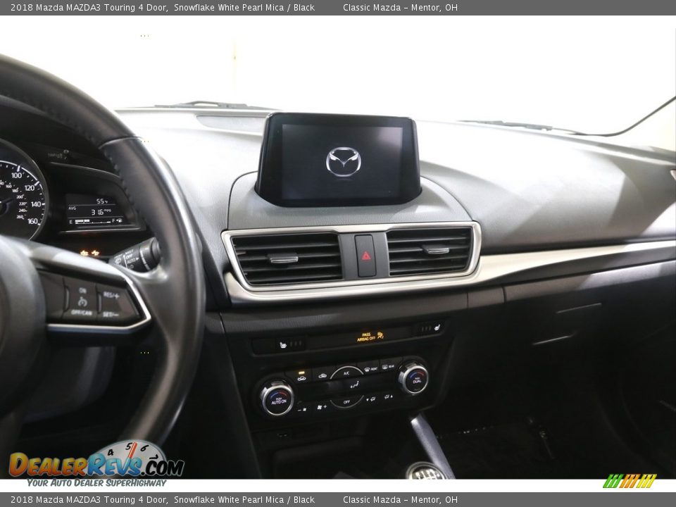 2018 Mazda MAZDA3 Touring 4 Door Snowflake White Pearl Mica / Black Photo #9