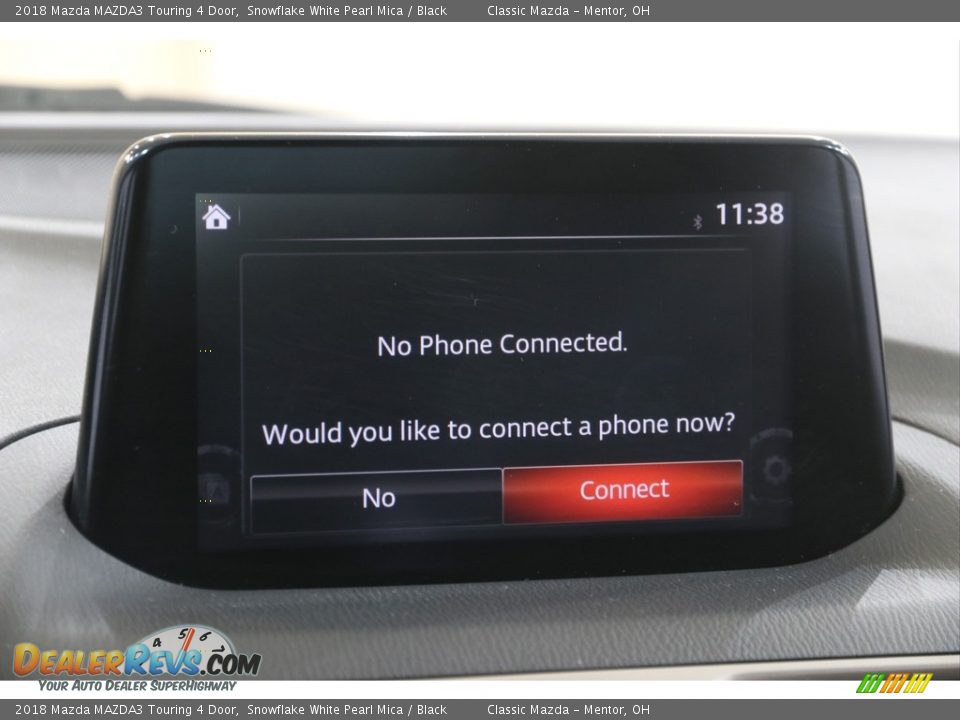 2018 Mazda MAZDA3 Touring 4 Door Snowflake White Pearl Mica / Black Photo #11