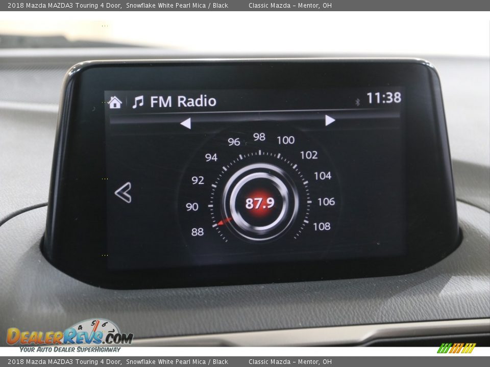 2018 Mazda MAZDA3 Touring 4 Door Snowflake White Pearl Mica / Black Photo #12