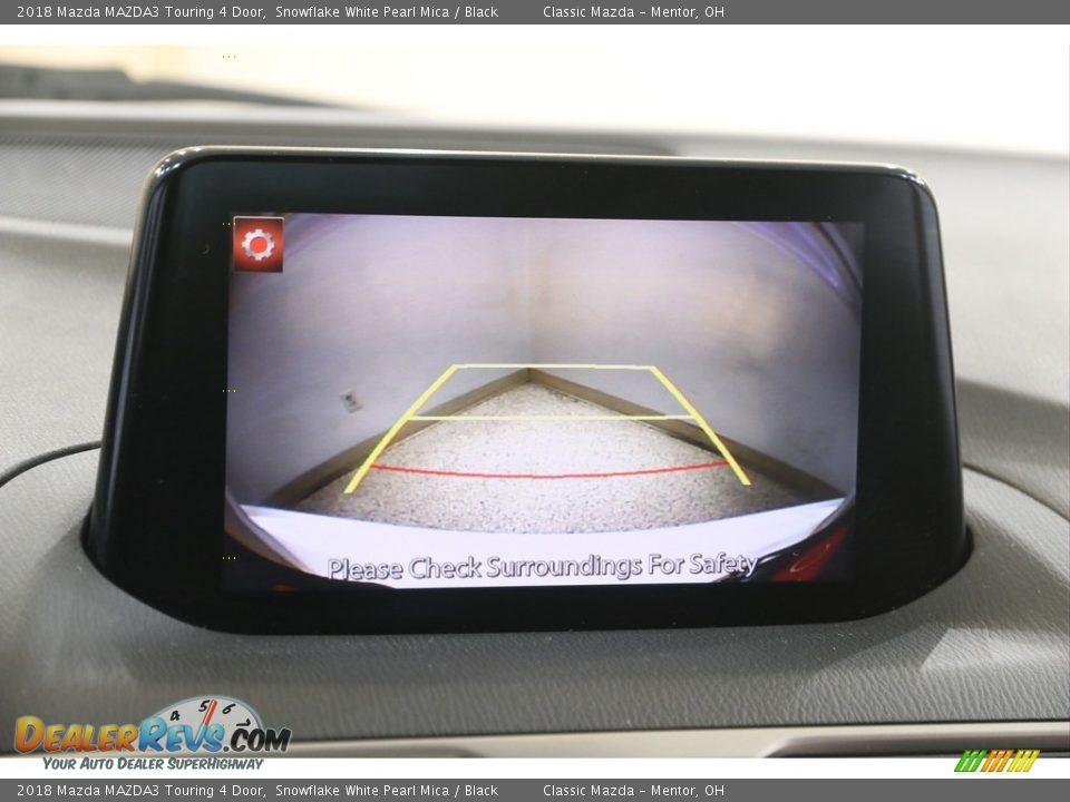 2018 Mazda MAZDA3 Touring 4 Door Snowflake White Pearl Mica / Black Photo #13