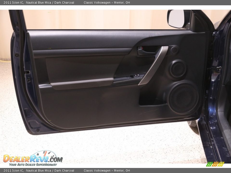 2011 Scion tC Nautical Blue Mica / Dark Charcoal Photo #4