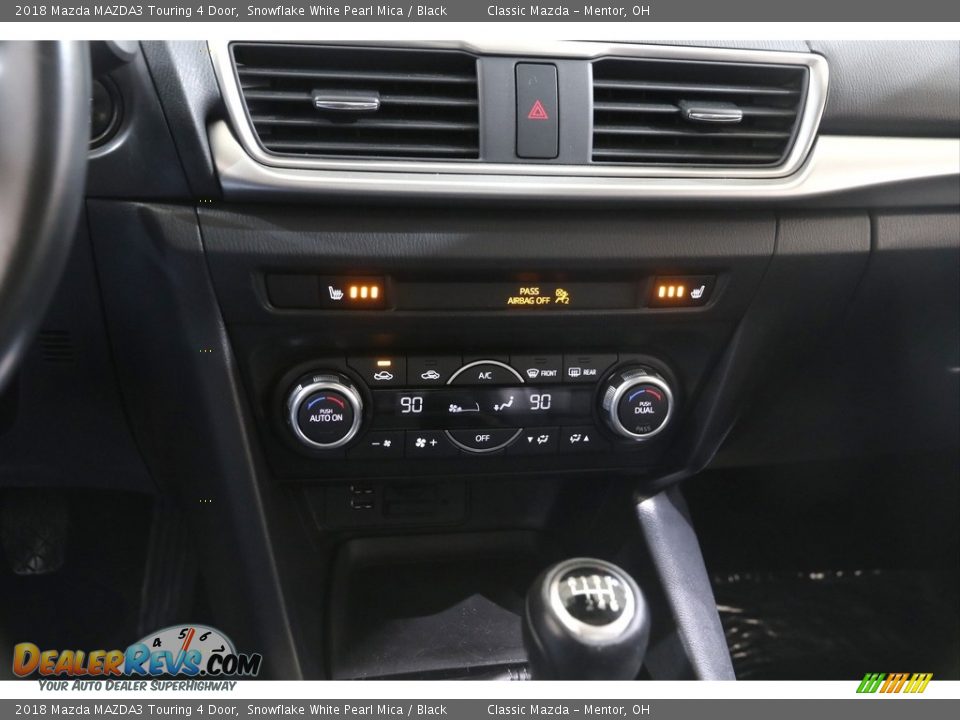 2018 Mazda MAZDA3 Touring 4 Door Snowflake White Pearl Mica / Black Photo #14