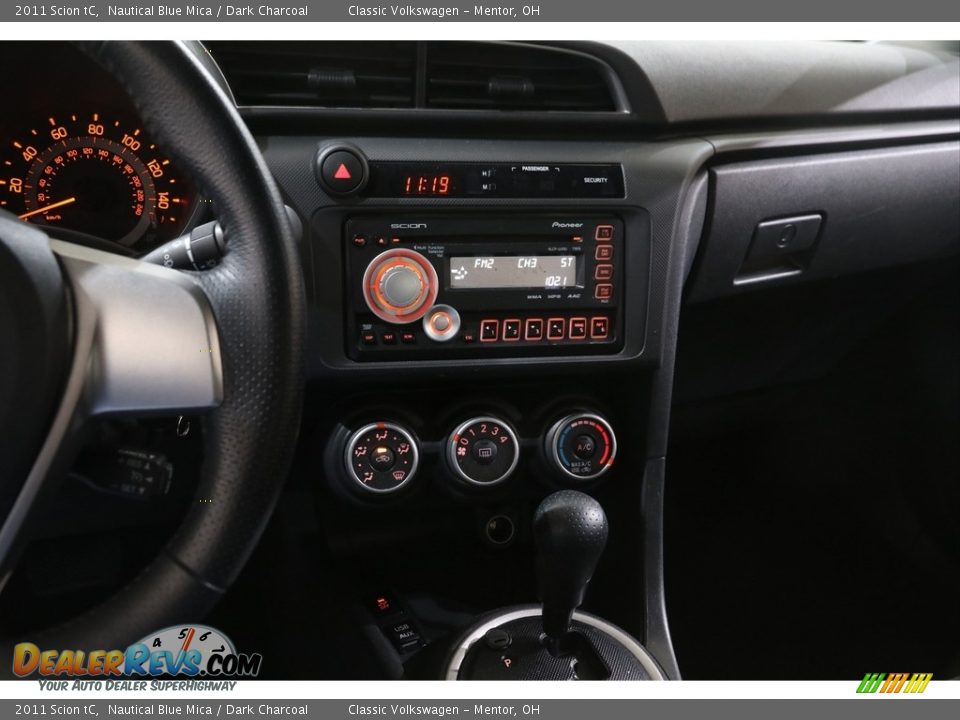 2011 Scion tC Nautical Blue Mica / Dark Charcoal Photo #9