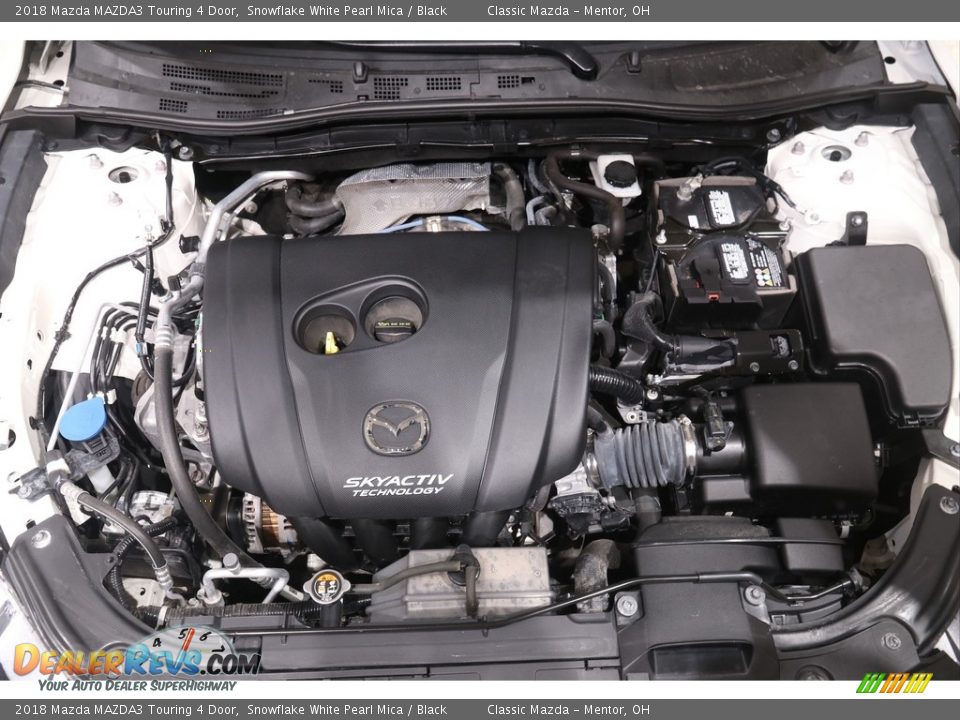 2018 Mazda MAZDA3 Touring 4 Door Snowflake White Pearl Mica / Black Photo #22