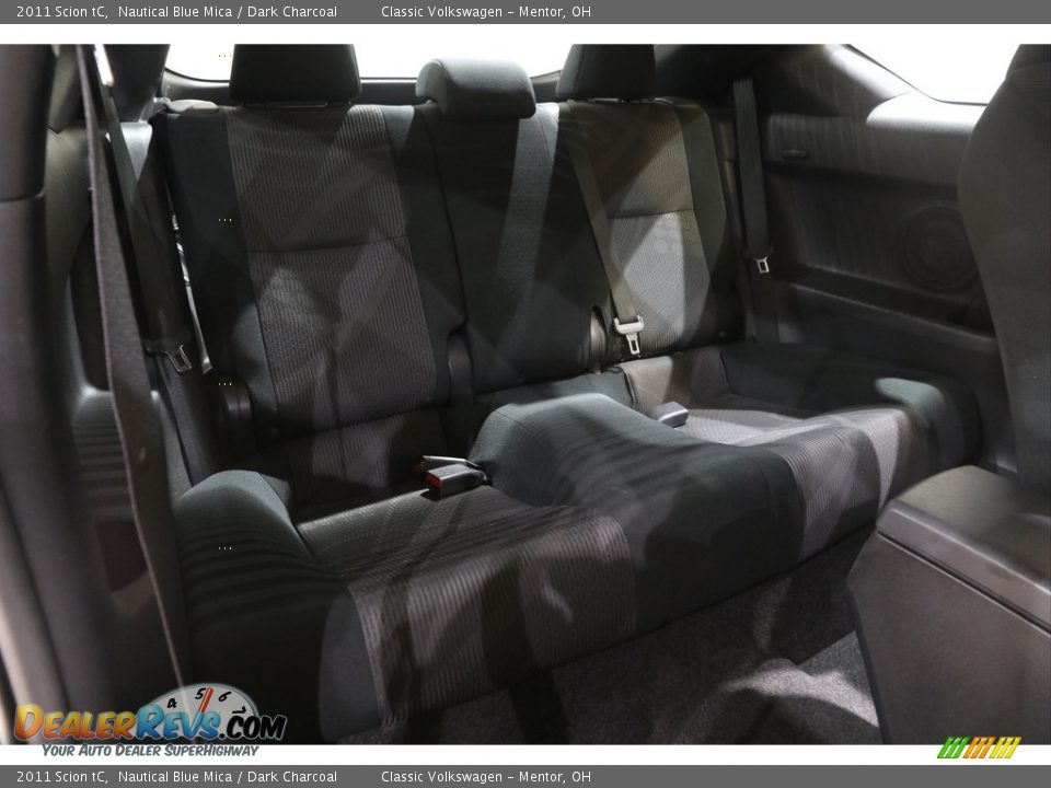 2011 Scion tC Nautical Blue Mica / Dark Charcoal Photo #13
