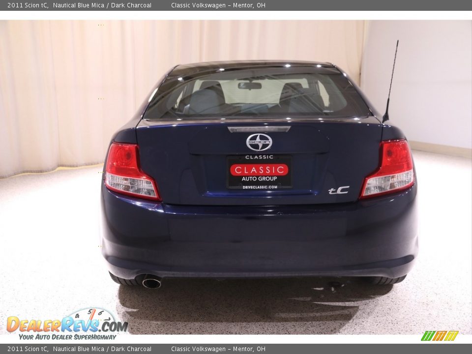 2011 Scion tC Nautical Blue Mica / Dark Charcoal Photo #15