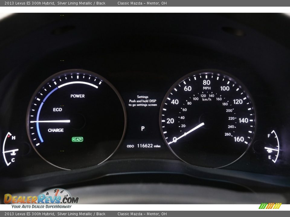2013 Lexus ES 300h Hybrid Silver Lining Metallic / Black Photo #8