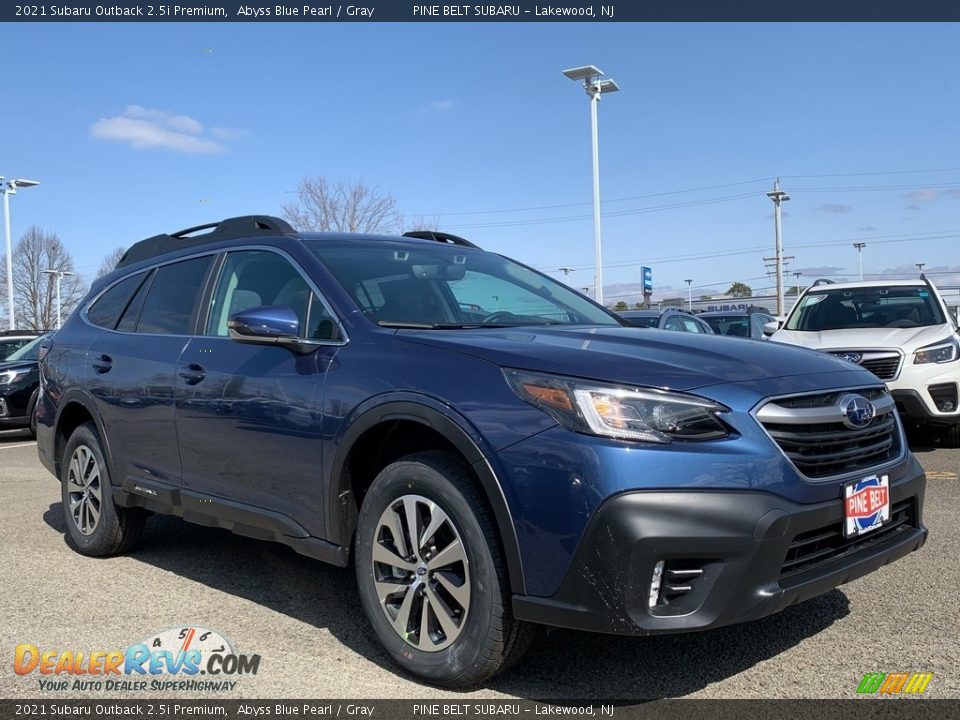 2021 Subaru Outback 2.5i Premium Abyss Blue Pearl / Gray Photo #1