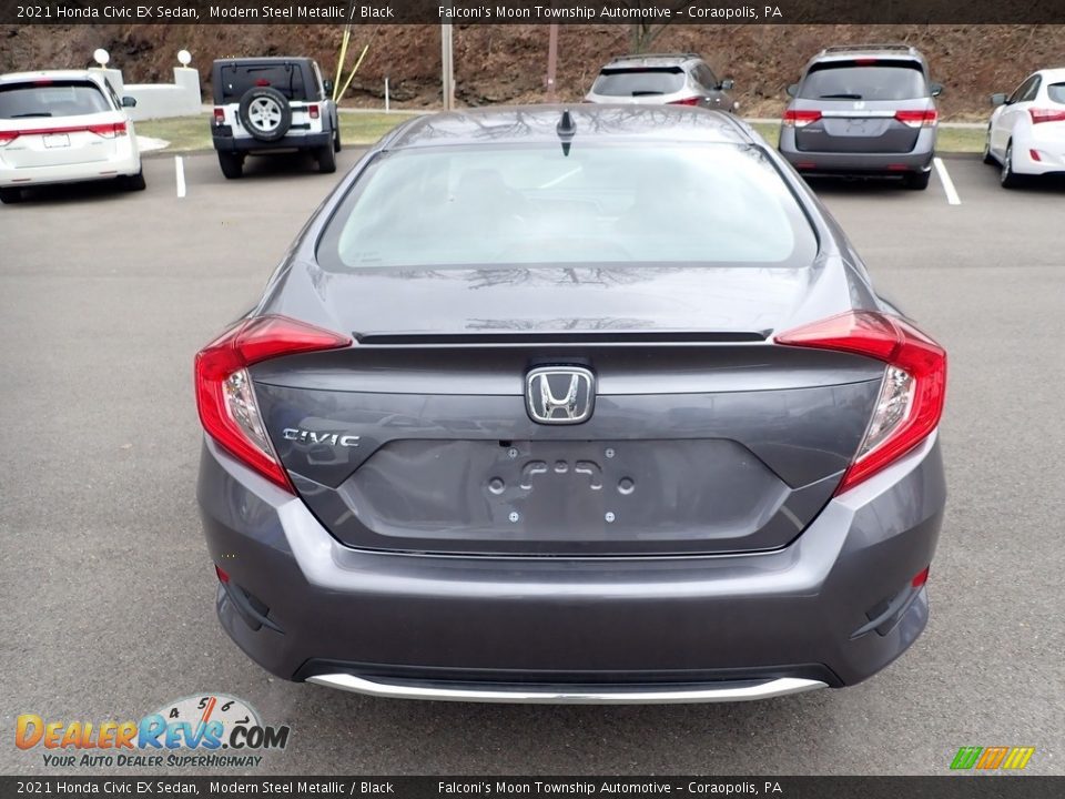 2021 Honda Civic EX Sedan Modern Steel Metallic / Black Photo #3