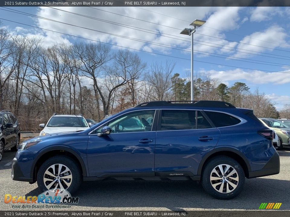 2021 Subaru Outback 2.5i Premium Abyss Blue Pearl / Gray Photo #4