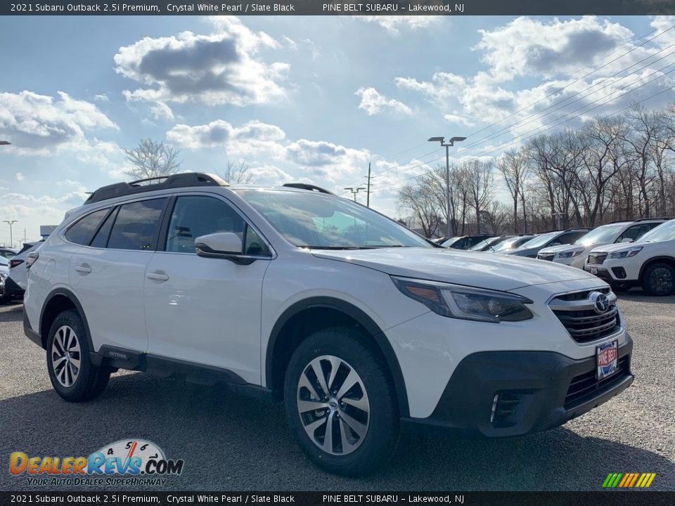 2021 Subaru Outback 2.5i Premium Crystal White Pearl / Slate Black Photo #1