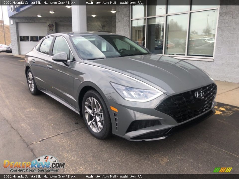 2021 Hyundai Sonata SEL Hampton Gray / Black Photo #1