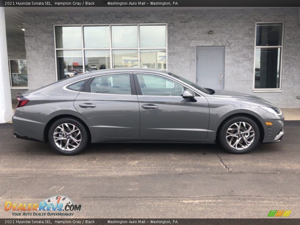 2021 Hyundai Sonata SEL Hampton Gray / Black Photo #2