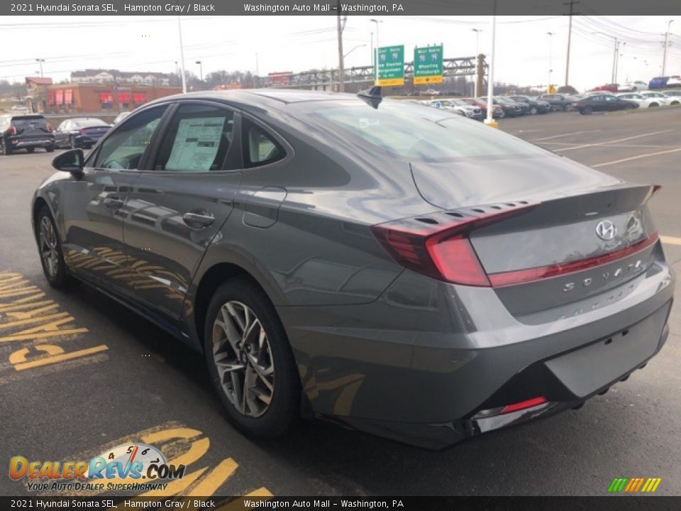 2021 Hyundai Sonata SEL Hampton Gray / Black Photo #3