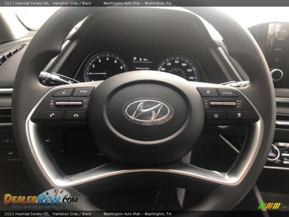 2021 Hyundai Sonata SEL Hampton Gray / Black Photo #10