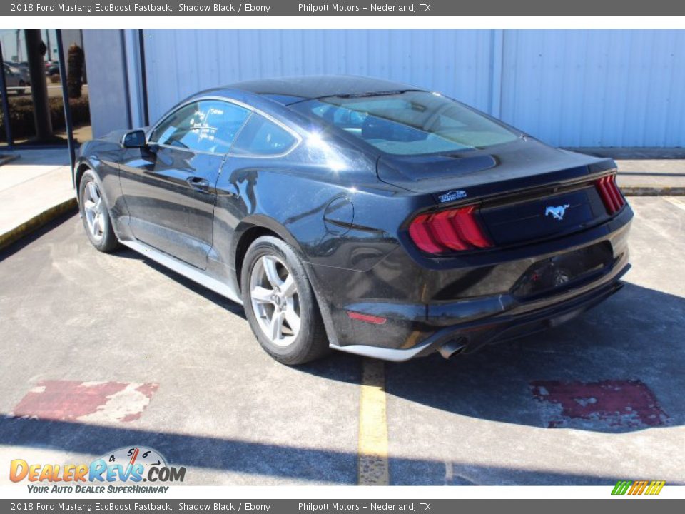 2018 Ford Mustang EcoBoost Fastback Shadow Black / Ebony Photo #6