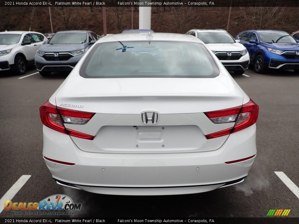 2021 Honda Accord EX-L Platinum White Pearl / Black Photo #3