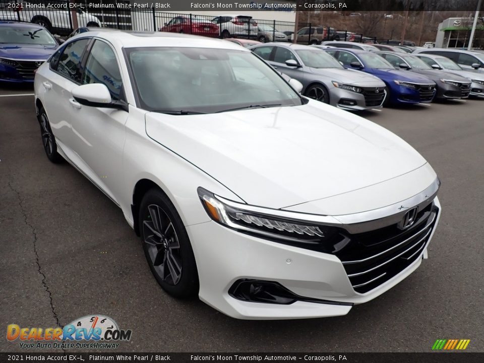 2021 Honda Accord EX-L Platinum White Pearl / Black Photo #5